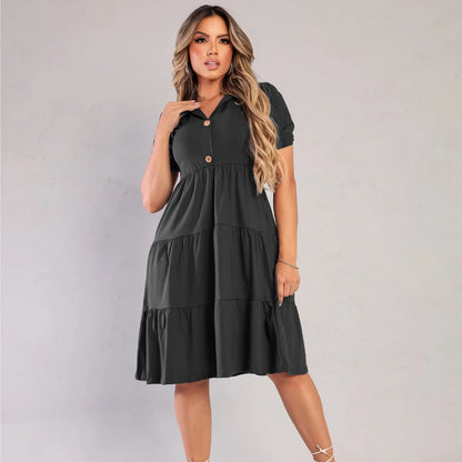 Vestido Casual Midi - Moda Evangélica